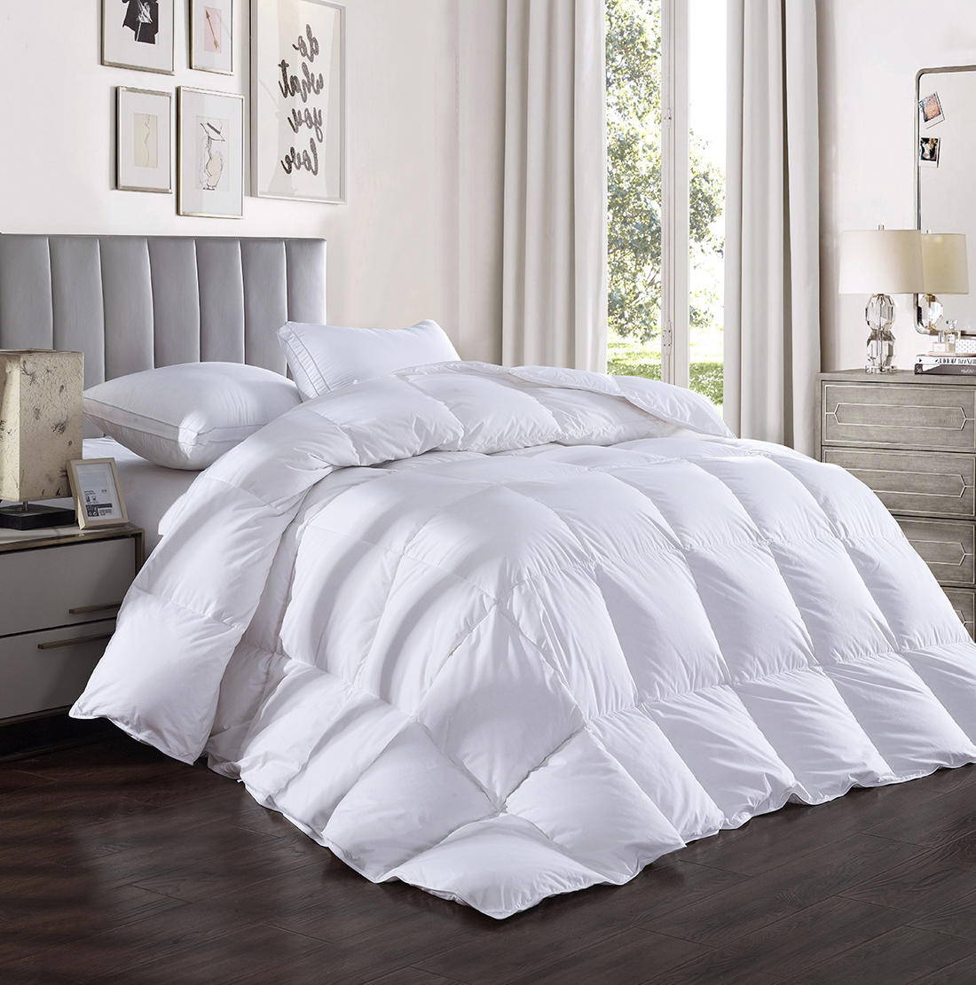 100% Hypoallerg Details about   drtoor Luxurious Down Comforter All Seasons Queen Duvet Insert 